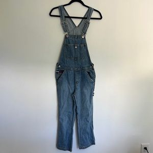 VINTAGE TOMMY JEANS CROPPED DENIM OVERALLS (XS)
